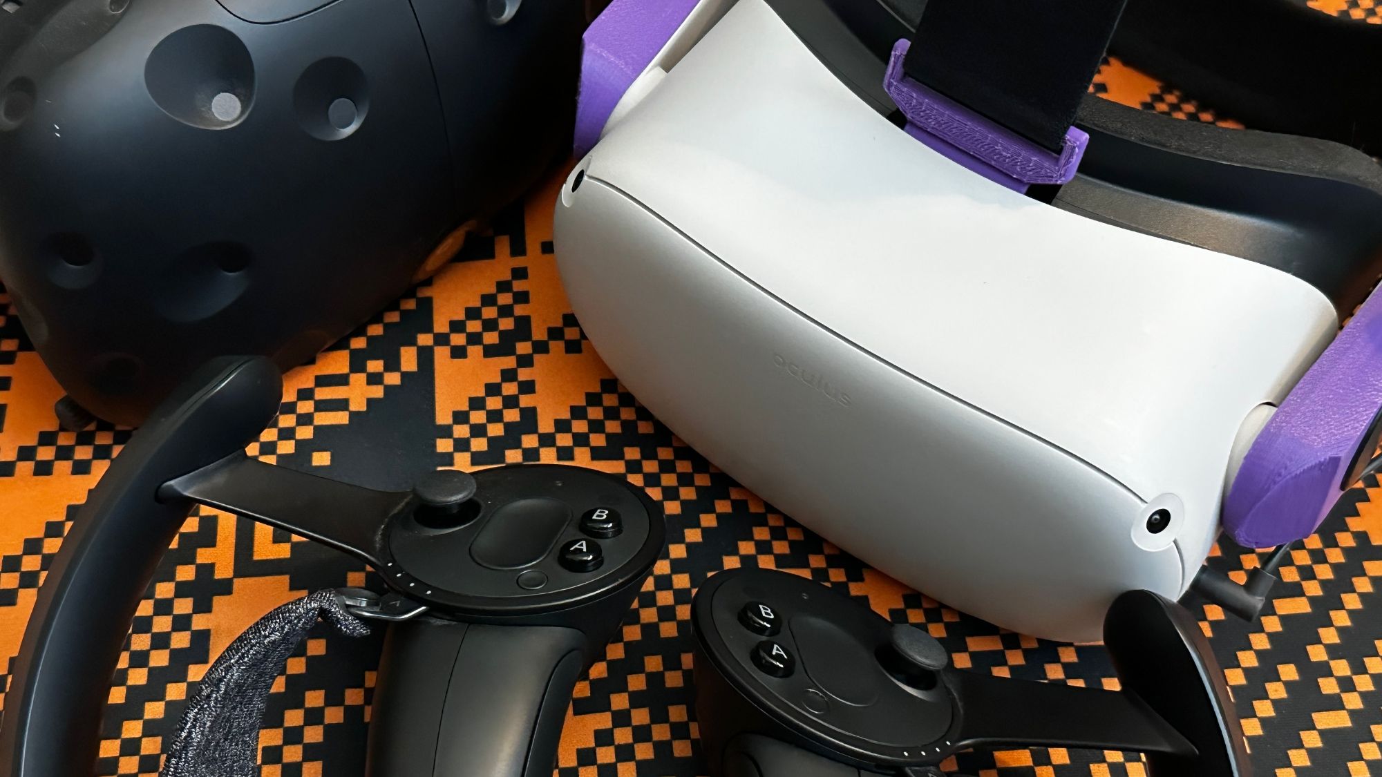 How To Use The Oculus Quest 2 with Valve Index Controllers Via an HTC Vive Headset Instead of USB Tracker Dongles