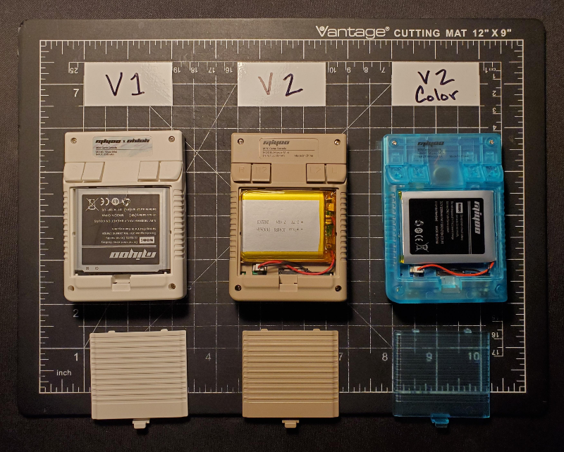 Size Comparison: Miyoo Mini Plus vs the original, versus the