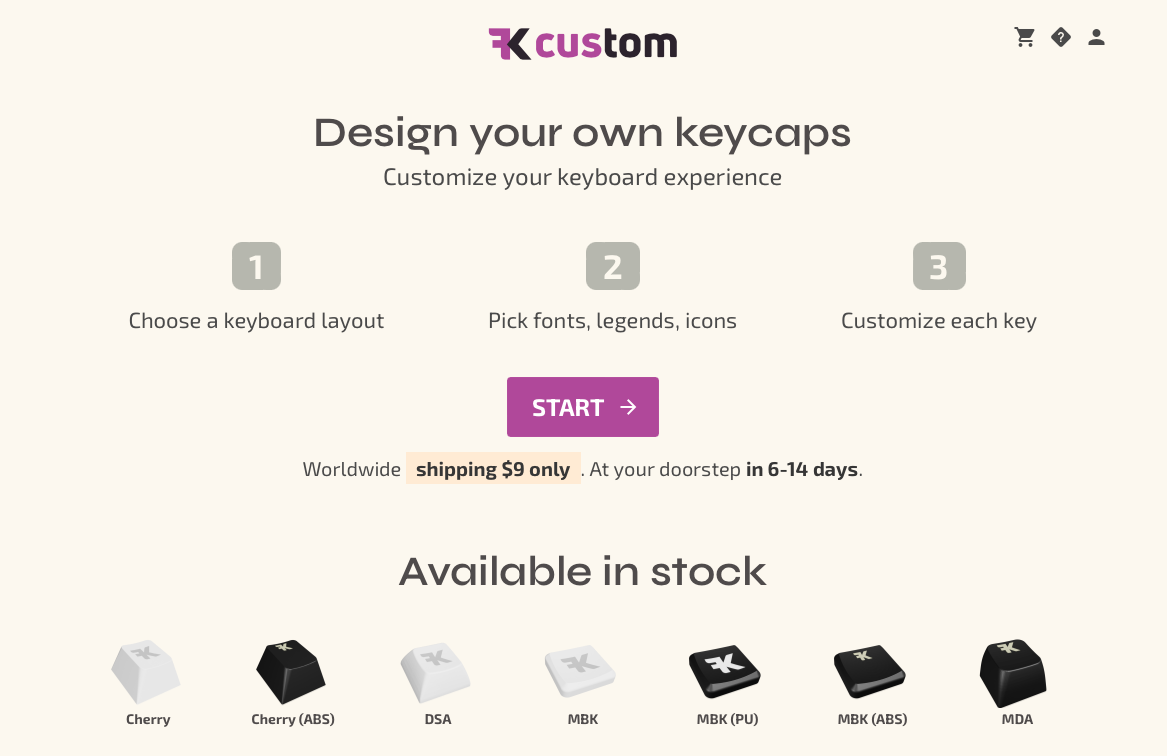 Design Your Own Low-Profile Keycaps With FK Custom